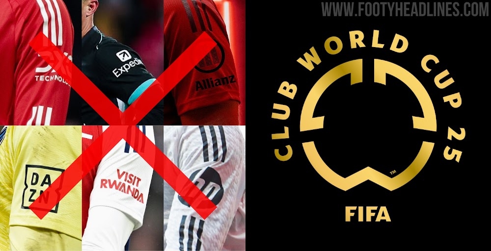 FIFA不允許世俱杯球隊(duì)有袖標(biāo)贊助，需貼上世俱杯徽標(biāo)