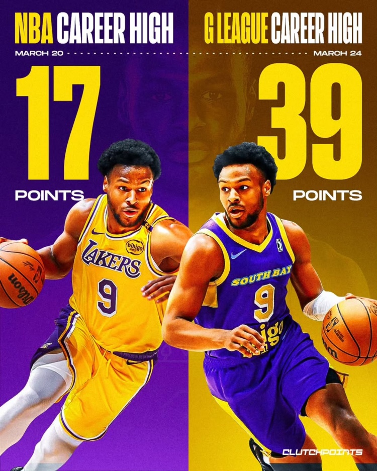 在進步！布朗尼一周內(nèi)先后創(chuàng)下個人NBA和G聯(lián)盟單場得分新紀錄